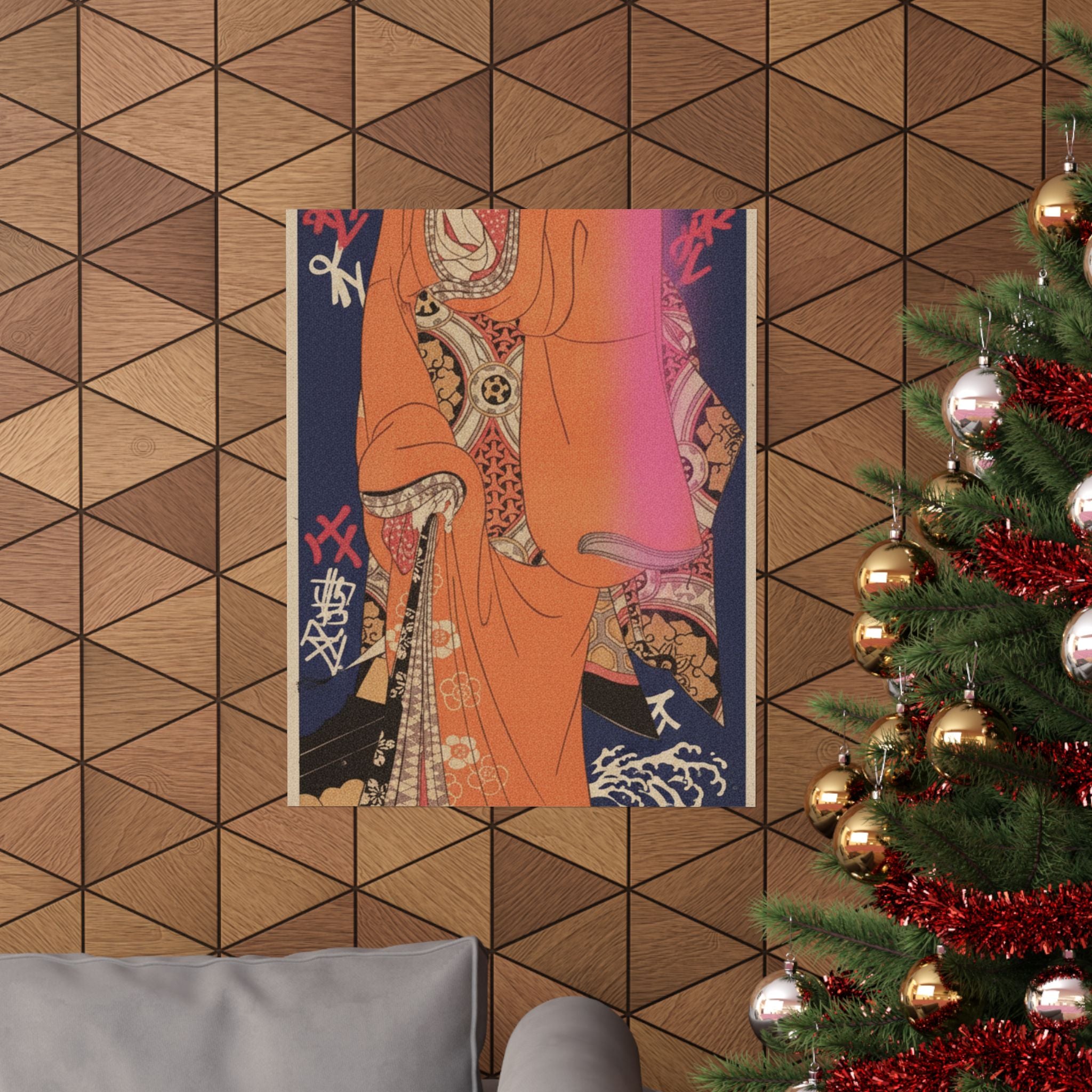 Japanese Street — Geisha, Probably A Singing Girl — Matte Poster