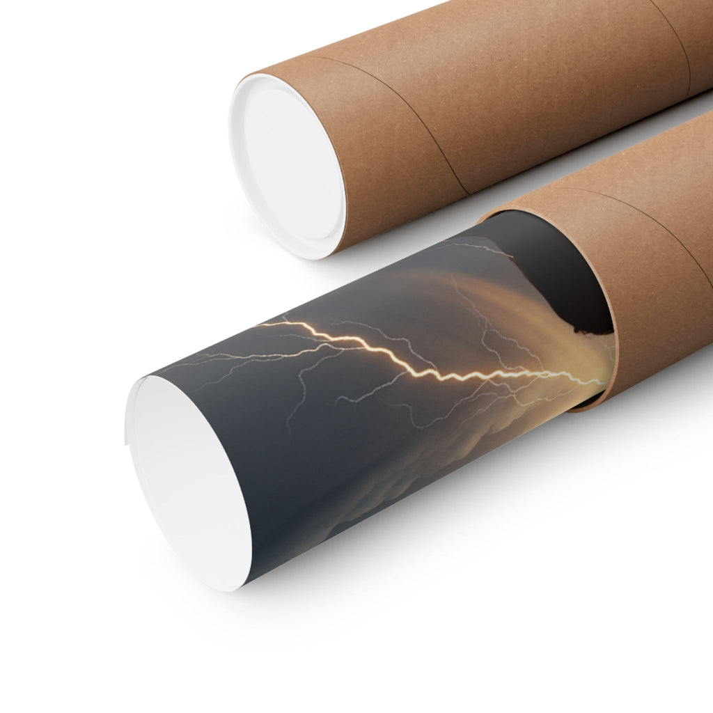 Dramatic Storm — Person — Matte Poster