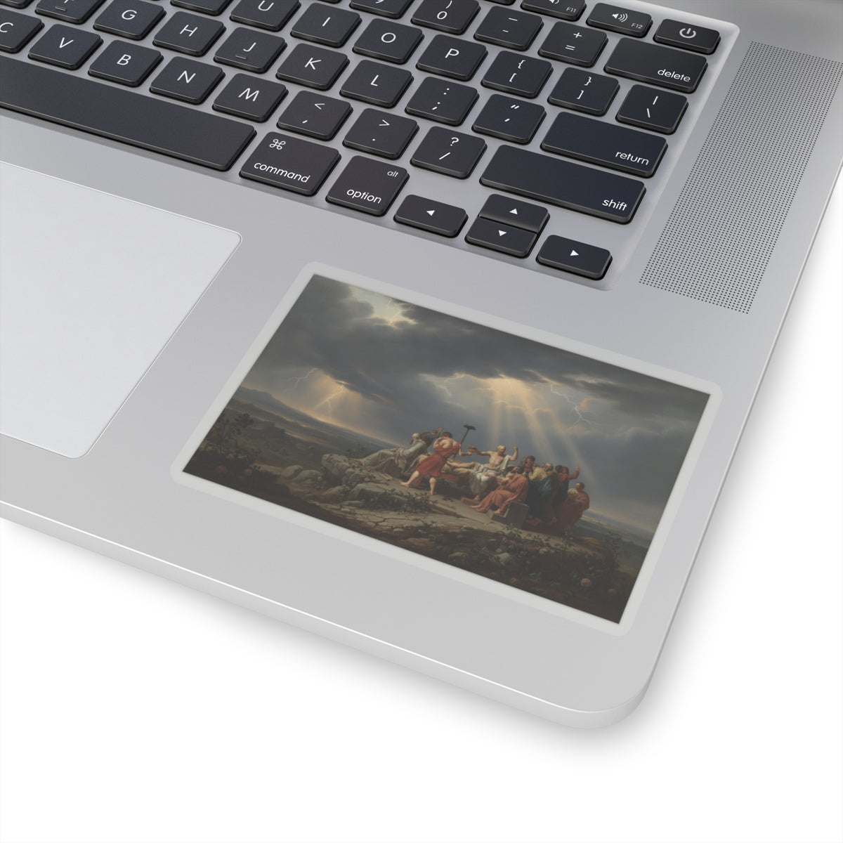 Dramatic Storm — Person — Kiss-Cut Sticker