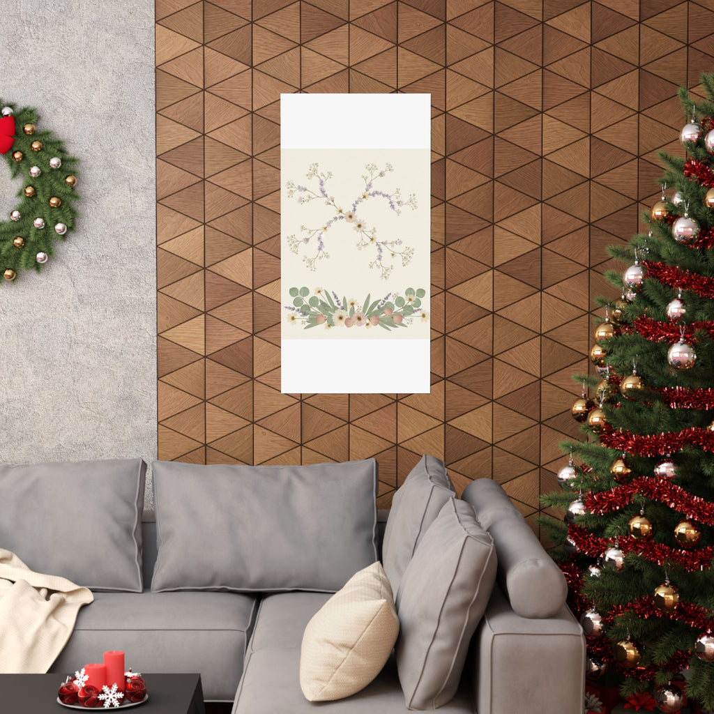 Pressed Lavender & Eucalyptus Garland Matte Poster