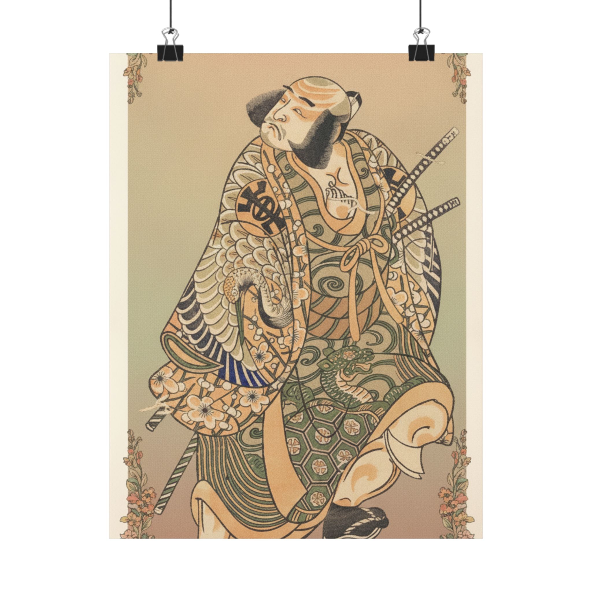 Affirmation — The Actor Nakamura Nakazo As A Warrior — Matte Poster