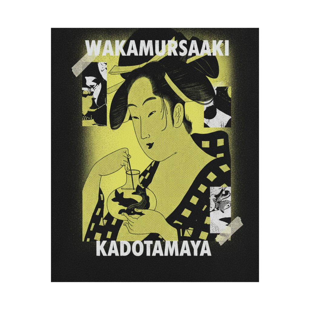 Streetwear Collage — Wakamurasaki Of The Kadotamaya — Matte Poster