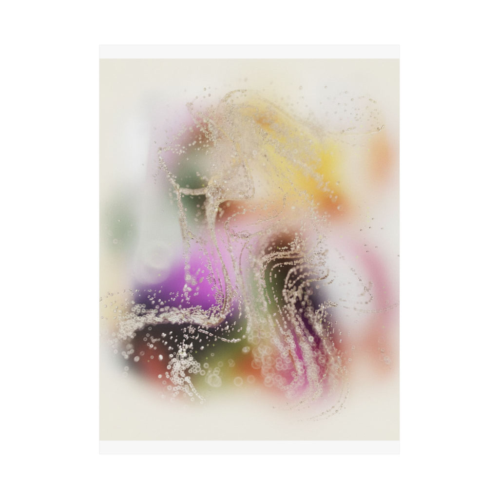 Dreamy Blurred Colour Cloud Abstract Art Poster