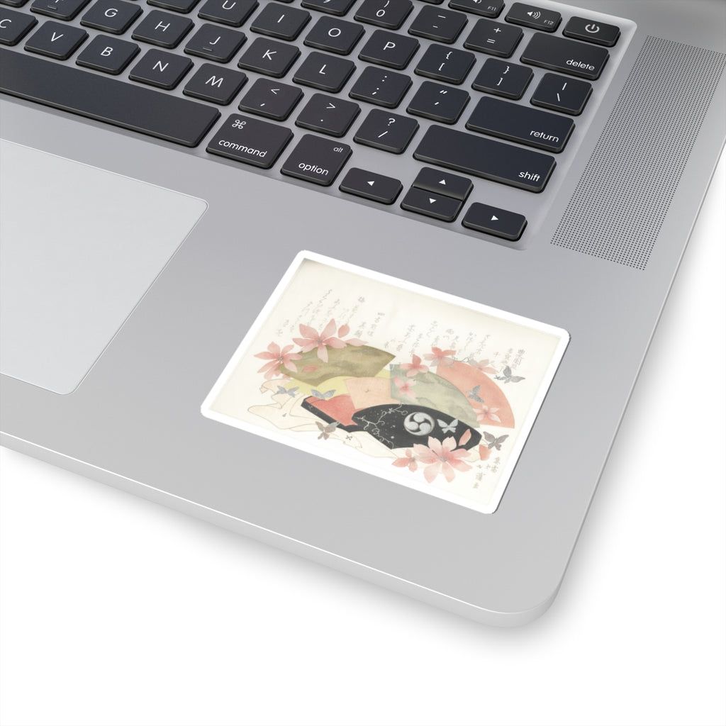 Watercolor — Fan-Box With Fans — Kiss-Cut Sticker