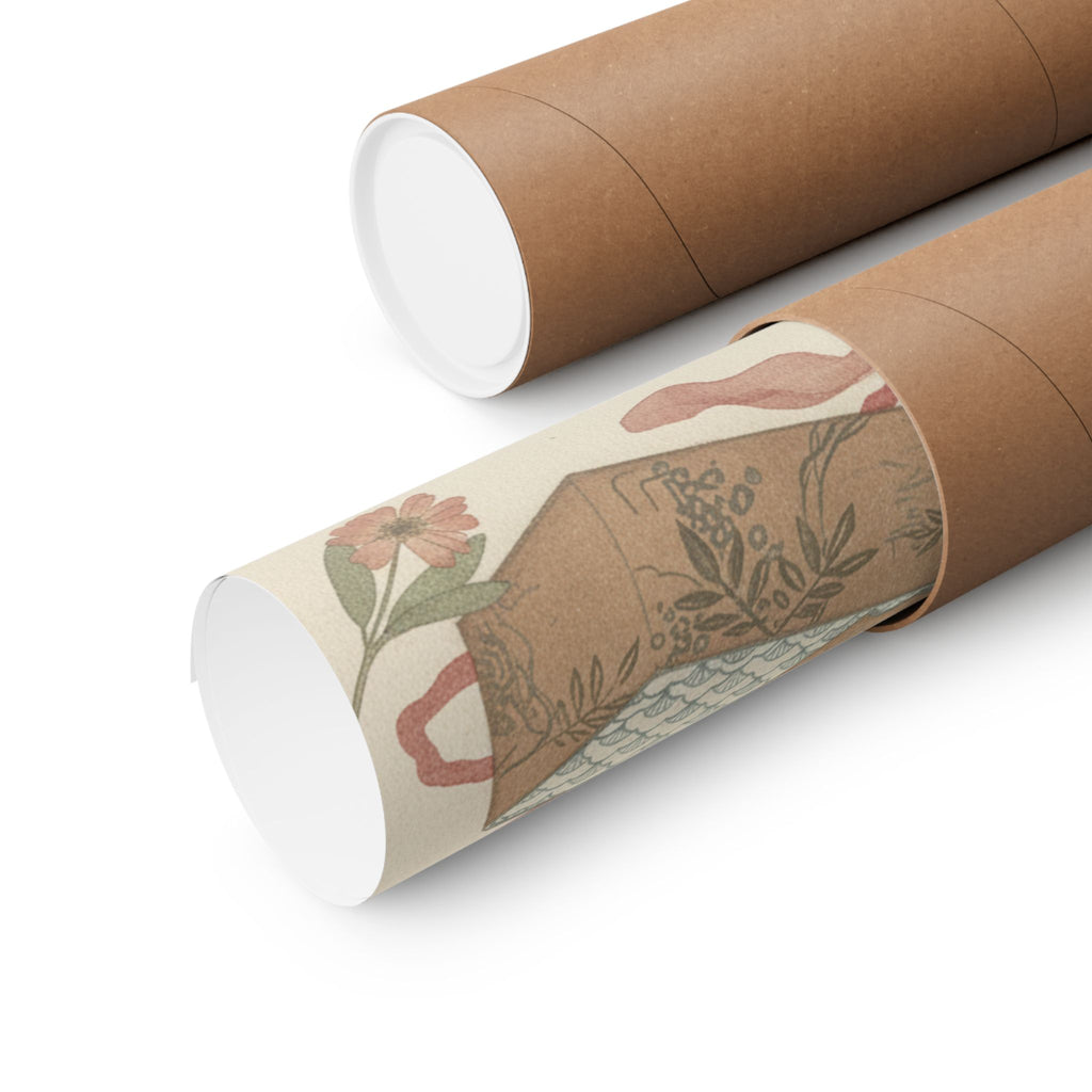 Botanical — Letter-Box With Letter And Potted Flower — Matte Poster