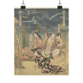 Dramatic Storm — A View Of The Pleasures Of The Taiko And His Five Wives At Rakutō — Matte Poster