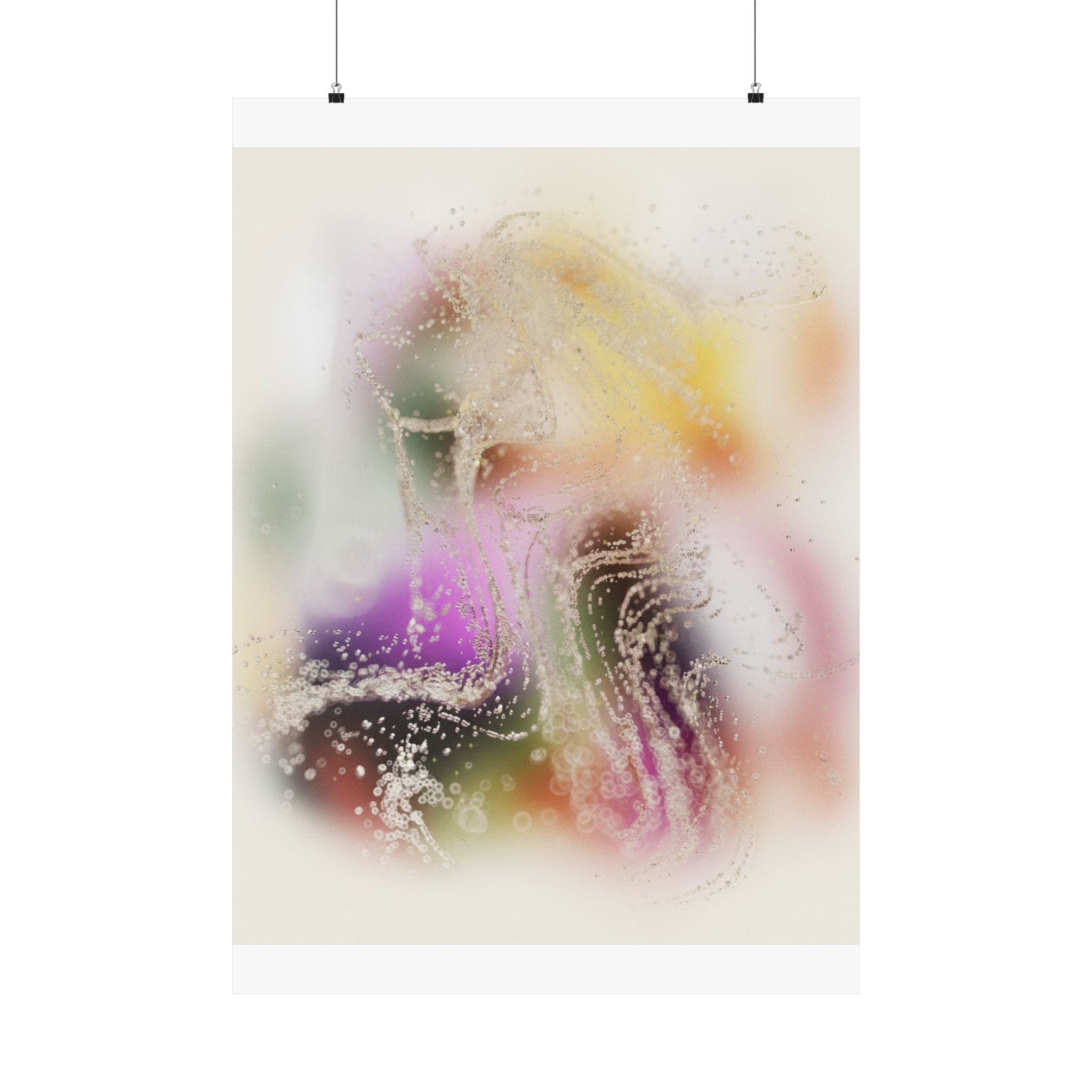 Dreamy Blurred Colour Cloud Abstract Art Poster