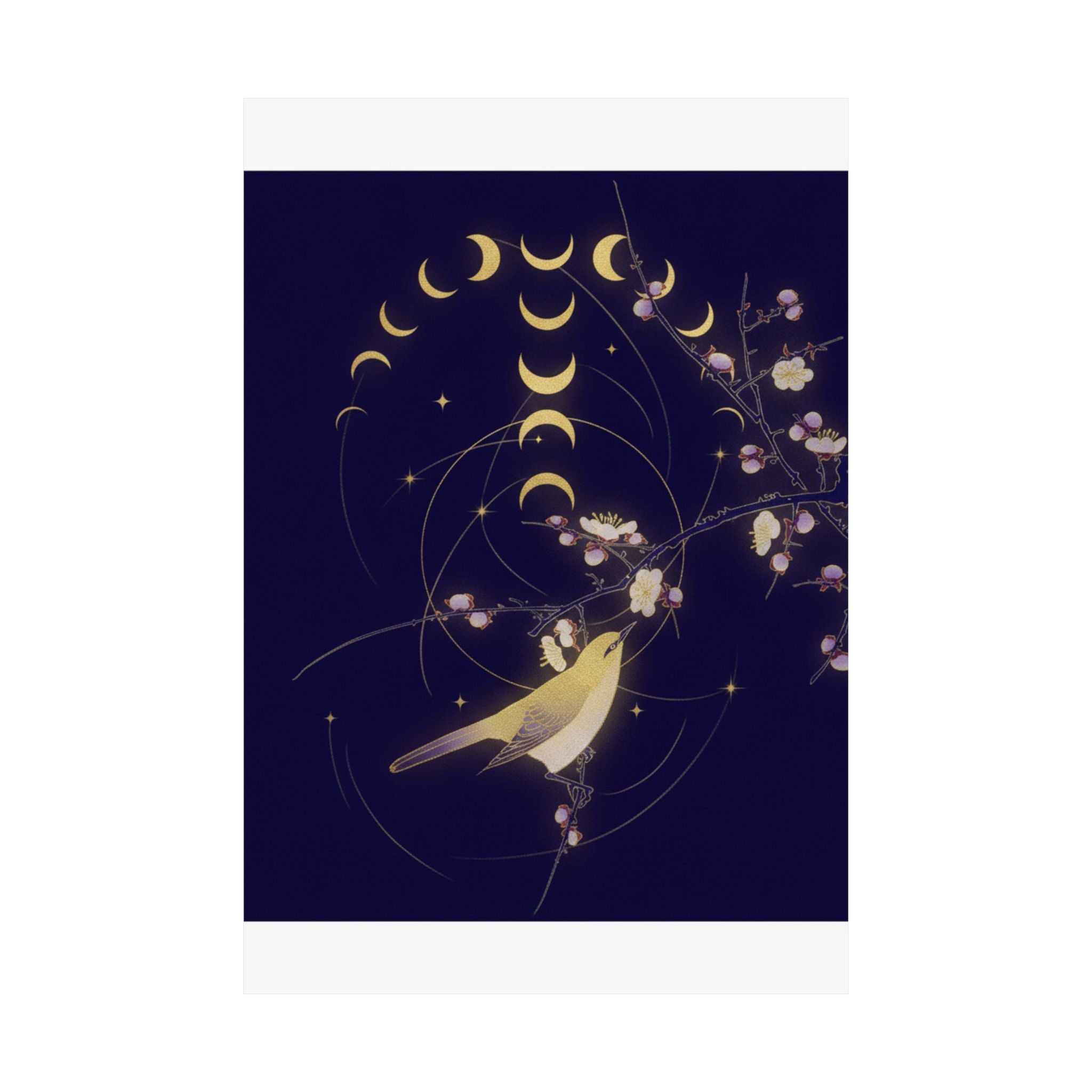 Celestial — New Moon; Nightingale On A Plum Branch — Matte Poster