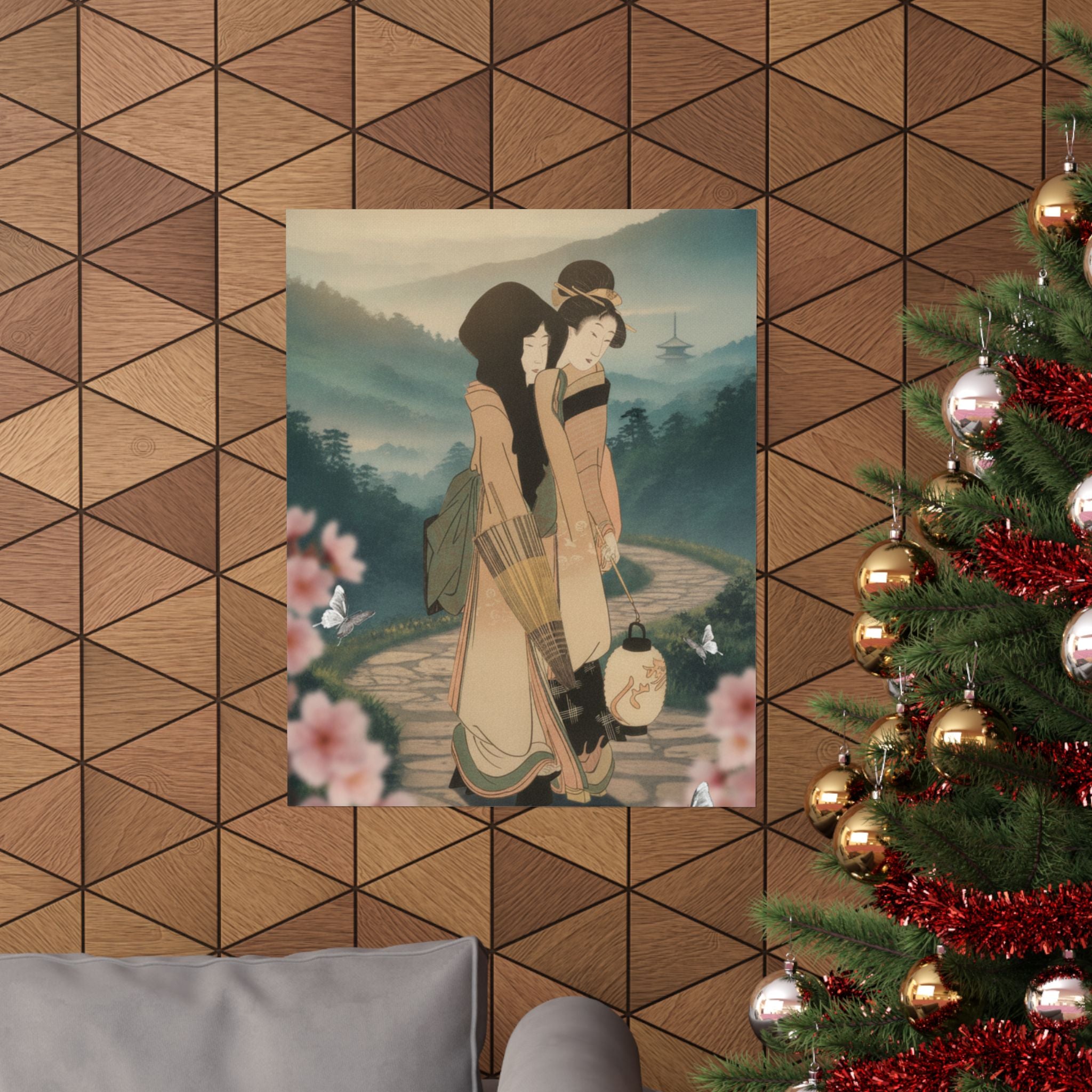 Scenic Nature — “Geisha” From The Series Three Amusements Of Contemporary Beauties (Tōsei Bijin  — Matte Poster