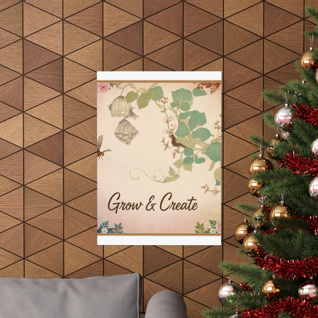 Affirmation — Paper Wasp (Hachi); Hairy Caterpillar (Kemushi), From The Picture Book Of Crawli — Matte Poster