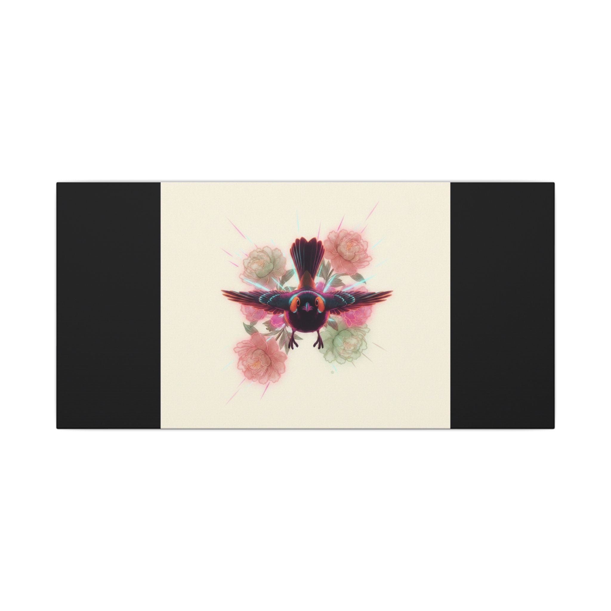 BRED IN THE CITY Flying Bird & Roses Matte Canvas