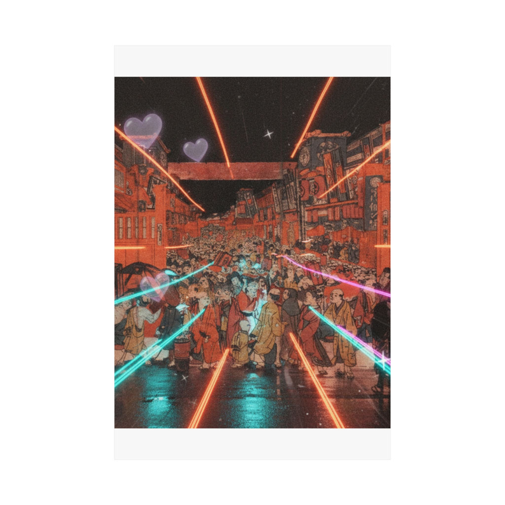 Fast Furious — Sakaichō Fukiyachō Kaomise Yoshibai No Zu — Matte Poster