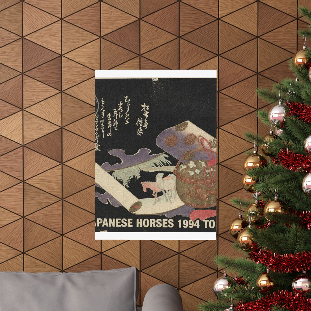 Vintage Bootleg — Scroll Painting Of Horse — Matte Poster