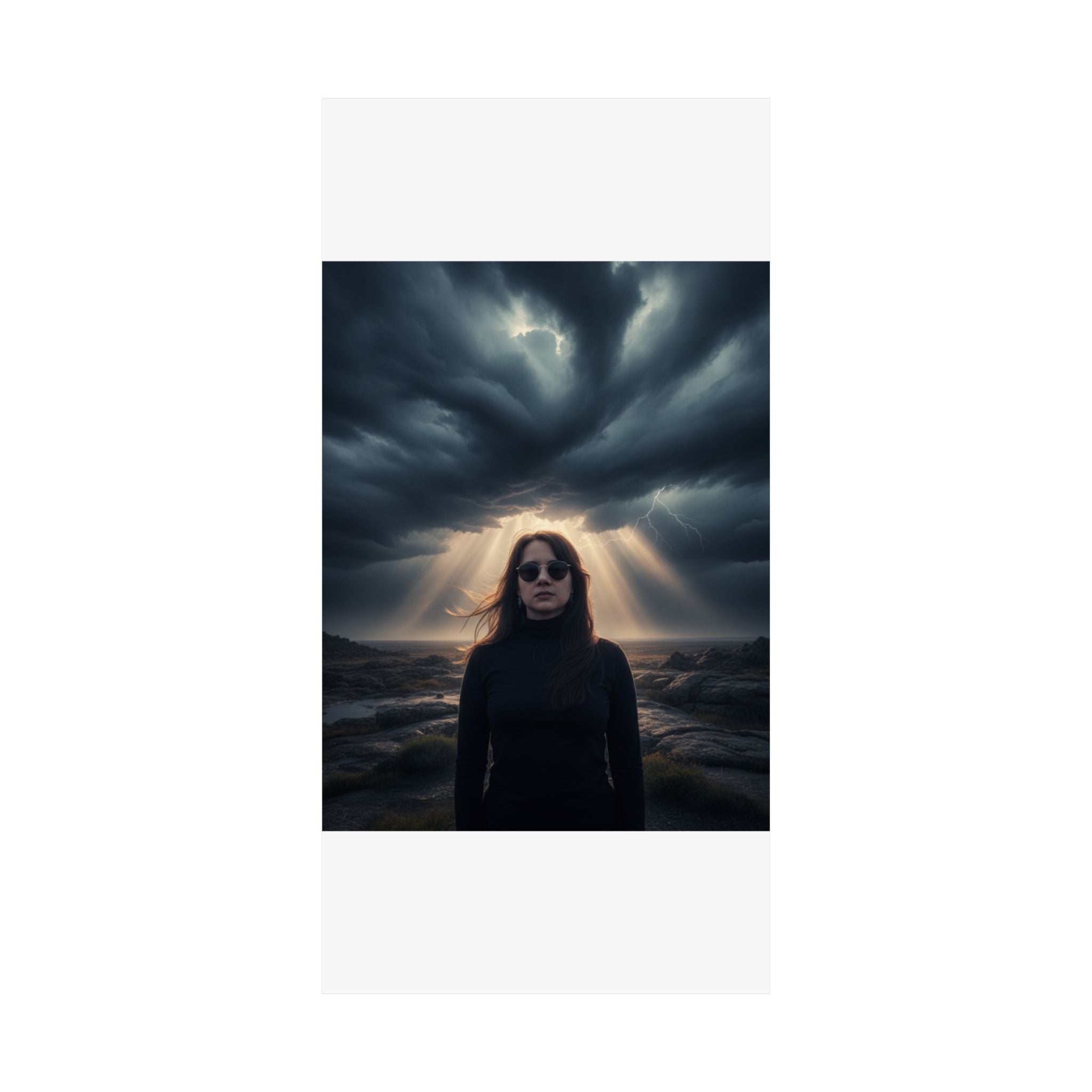 Dramatic Storm — Person — Matte Poster