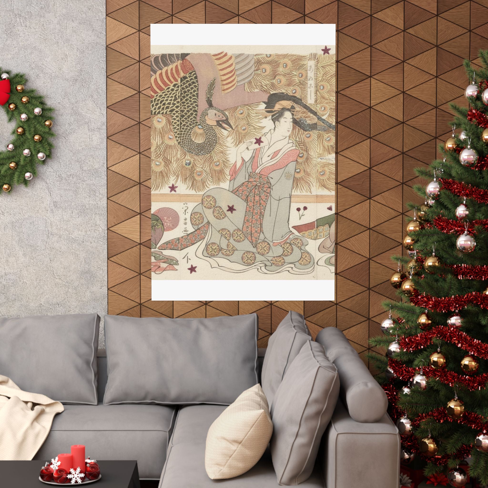 Botanical — Interior Of The House Called Ōgiya — Matte Poster