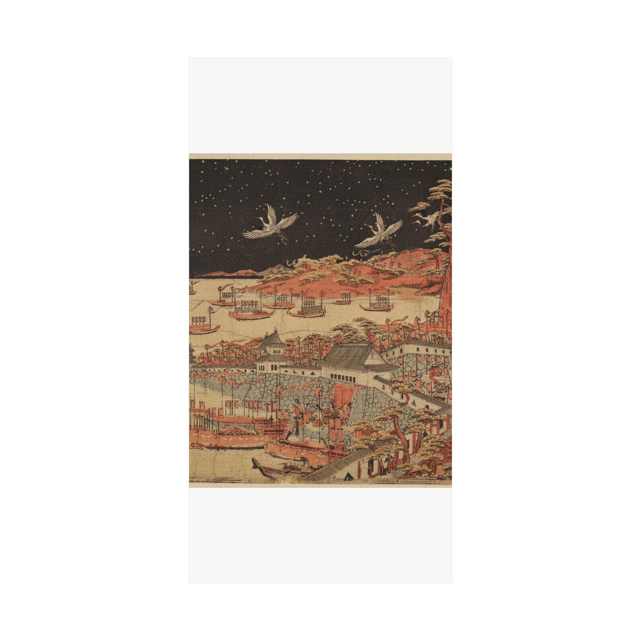 Japanese Street — Battle Of Ichi–No–Tani, March 21, 1184 — Matte Poster