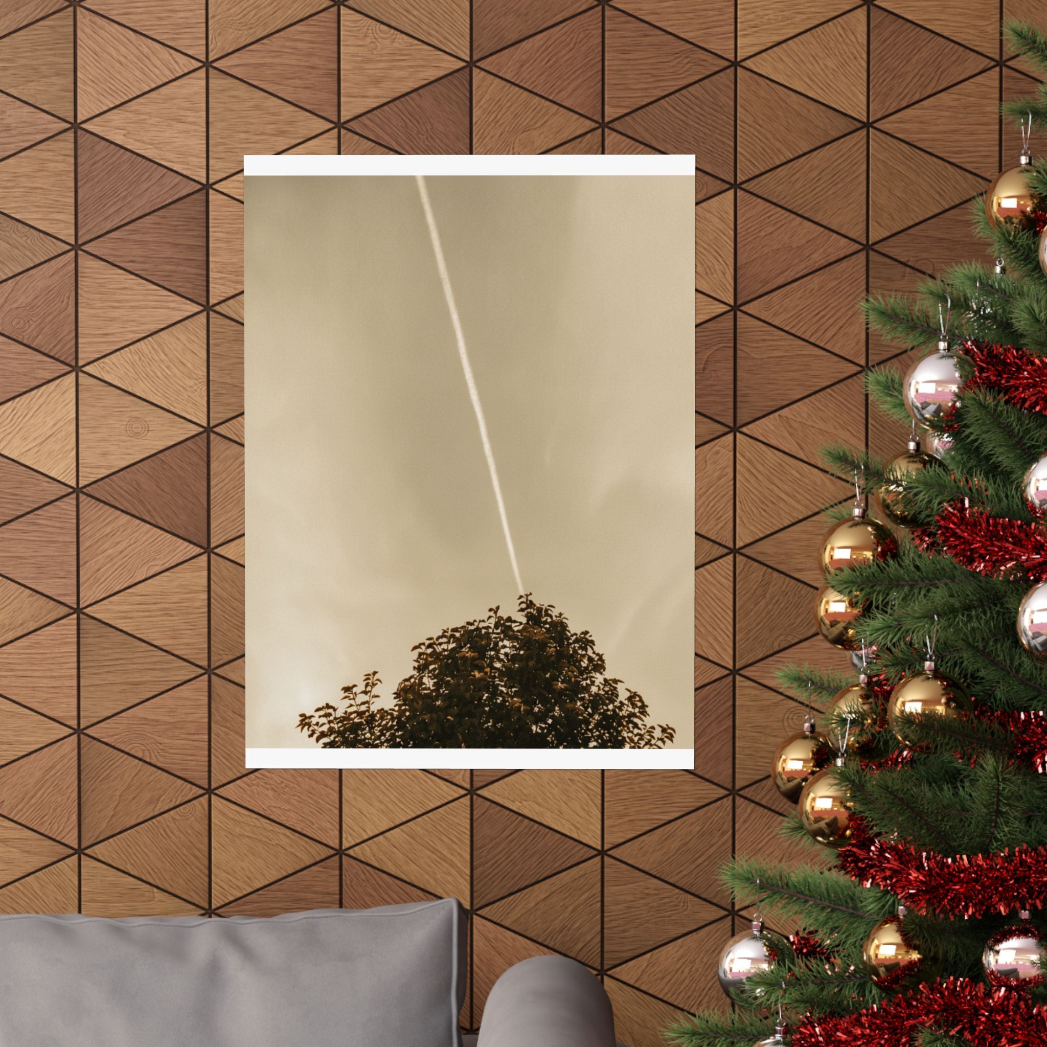 Scenic Nature — Contrail — Matte Poster