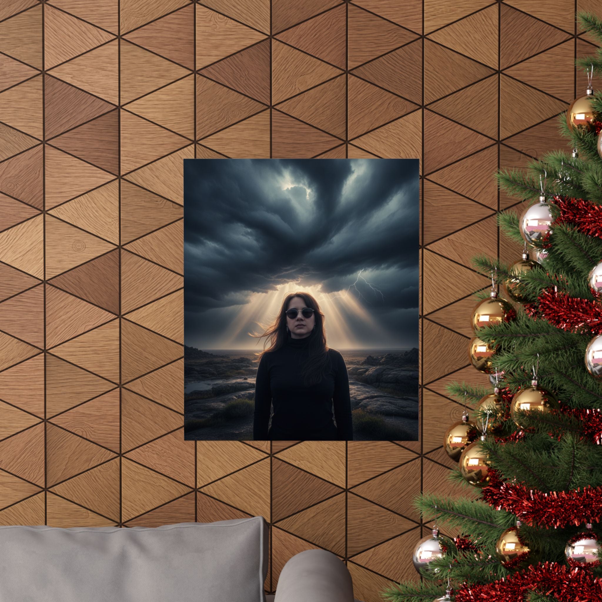 Dramatic Storm — Person — Matte Poster