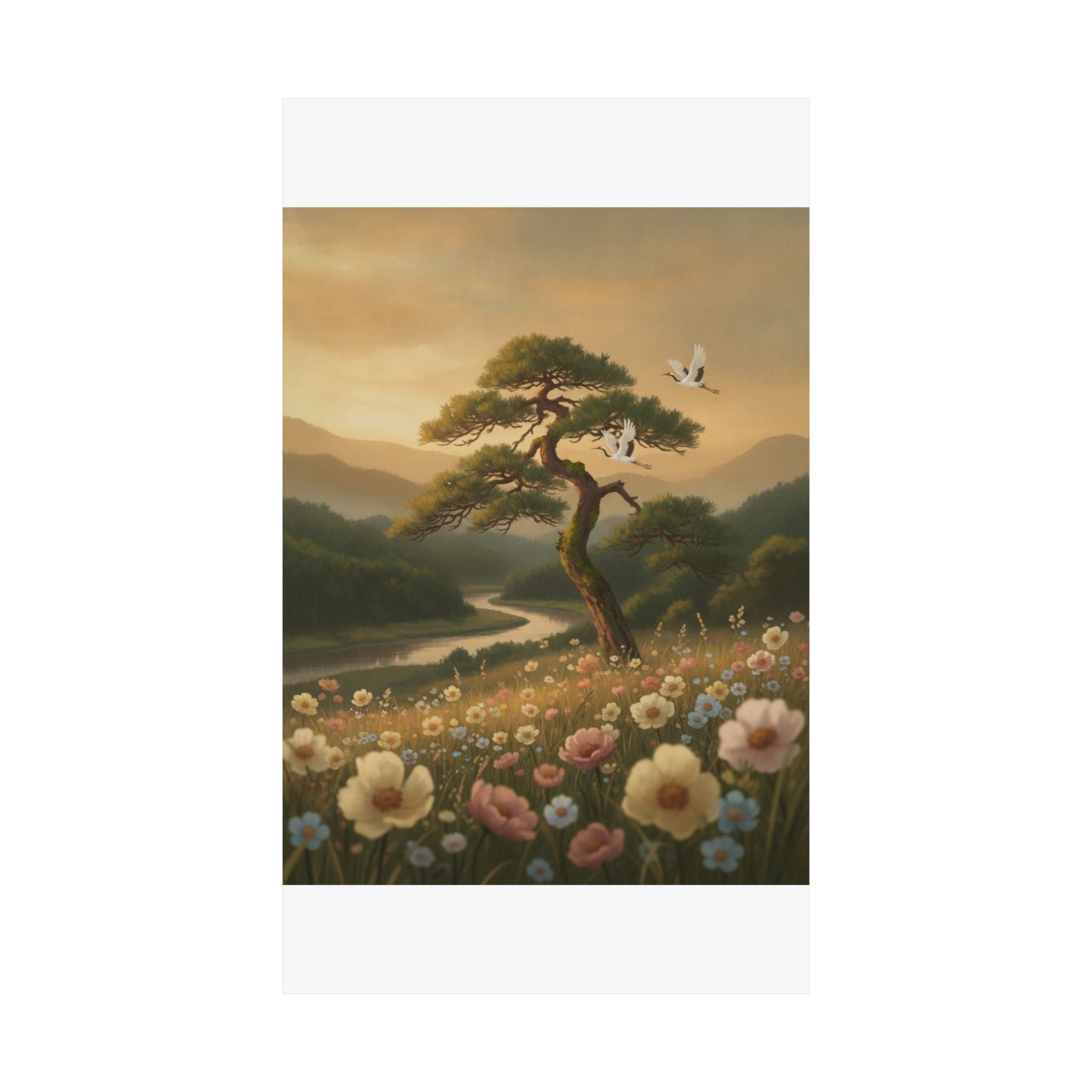 Scenic Nature — Picture Book Of Amusements Of The Eastern Capital (Ehon Azuma Asobi) — Matte Poster