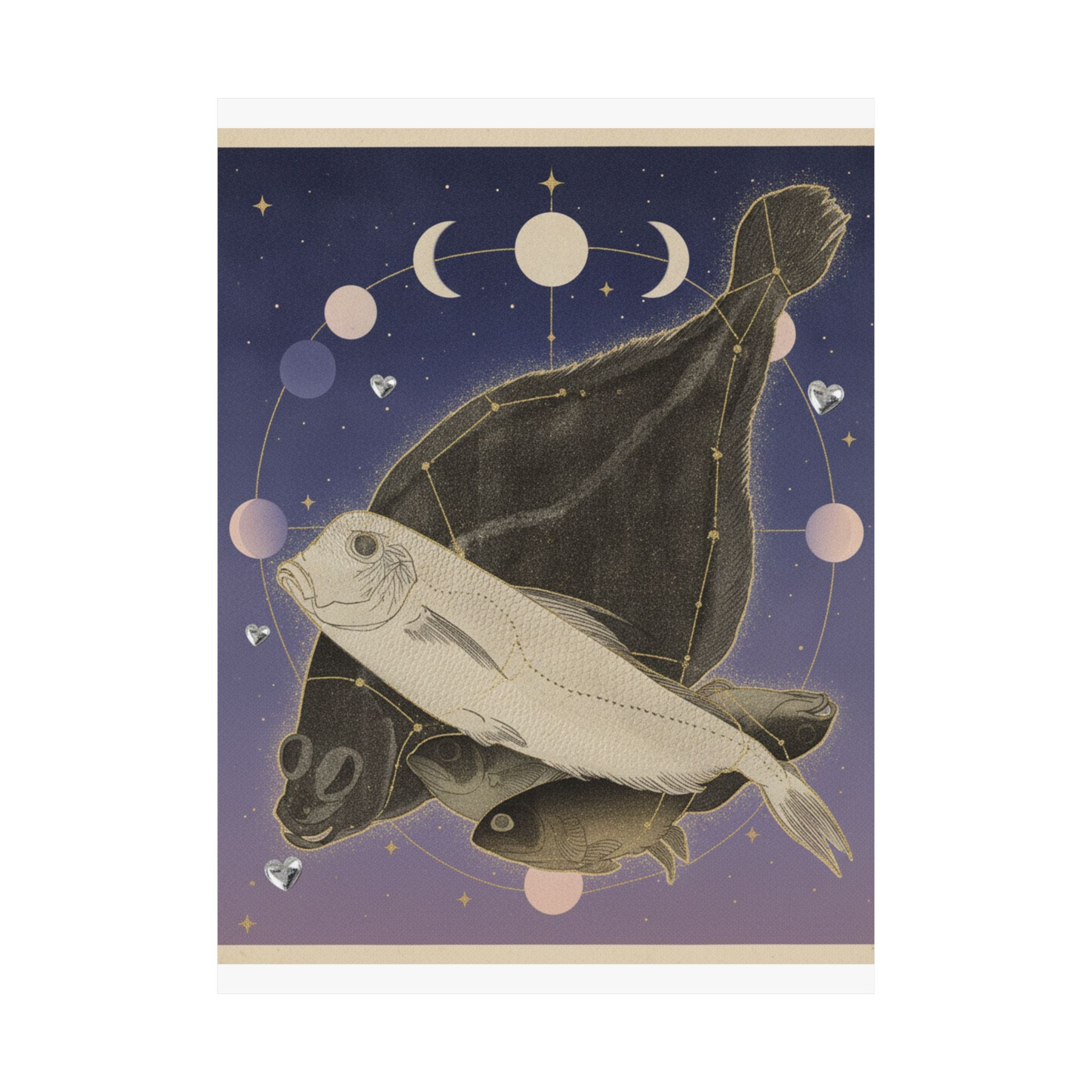Celestial — Flounder And Other Fishes — Matte Poster
