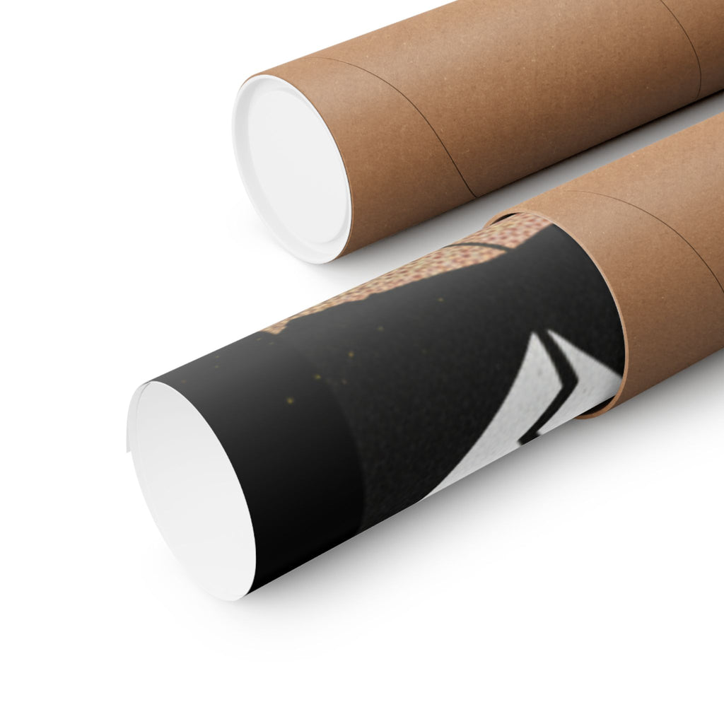 Streetwear Collage — A Girl As A Komuso — Matte Poster
