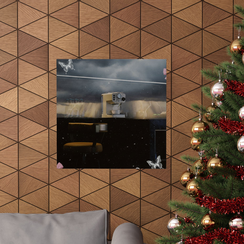 Dramatic Storm — Kitchen — Matte Poster