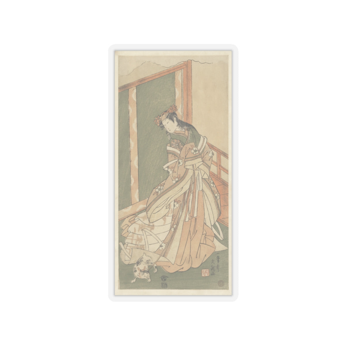 Botanical — The Third Princess (Onna San No Miya) — Kiss-Cut Sticker