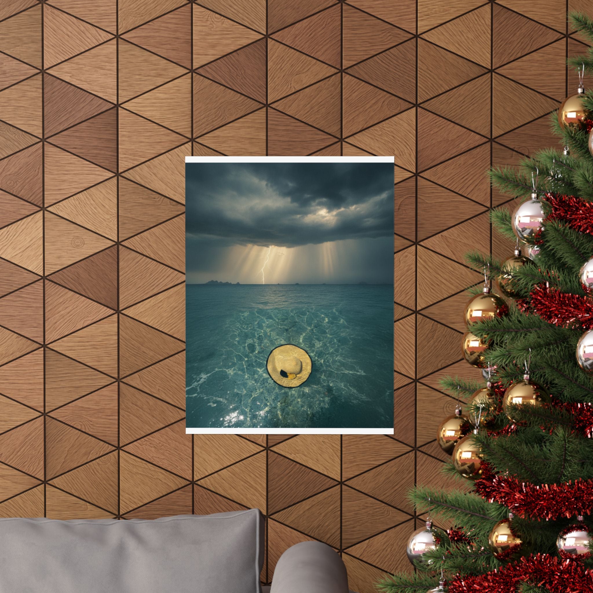 Dramatic Storm — Hat — Matte Poster