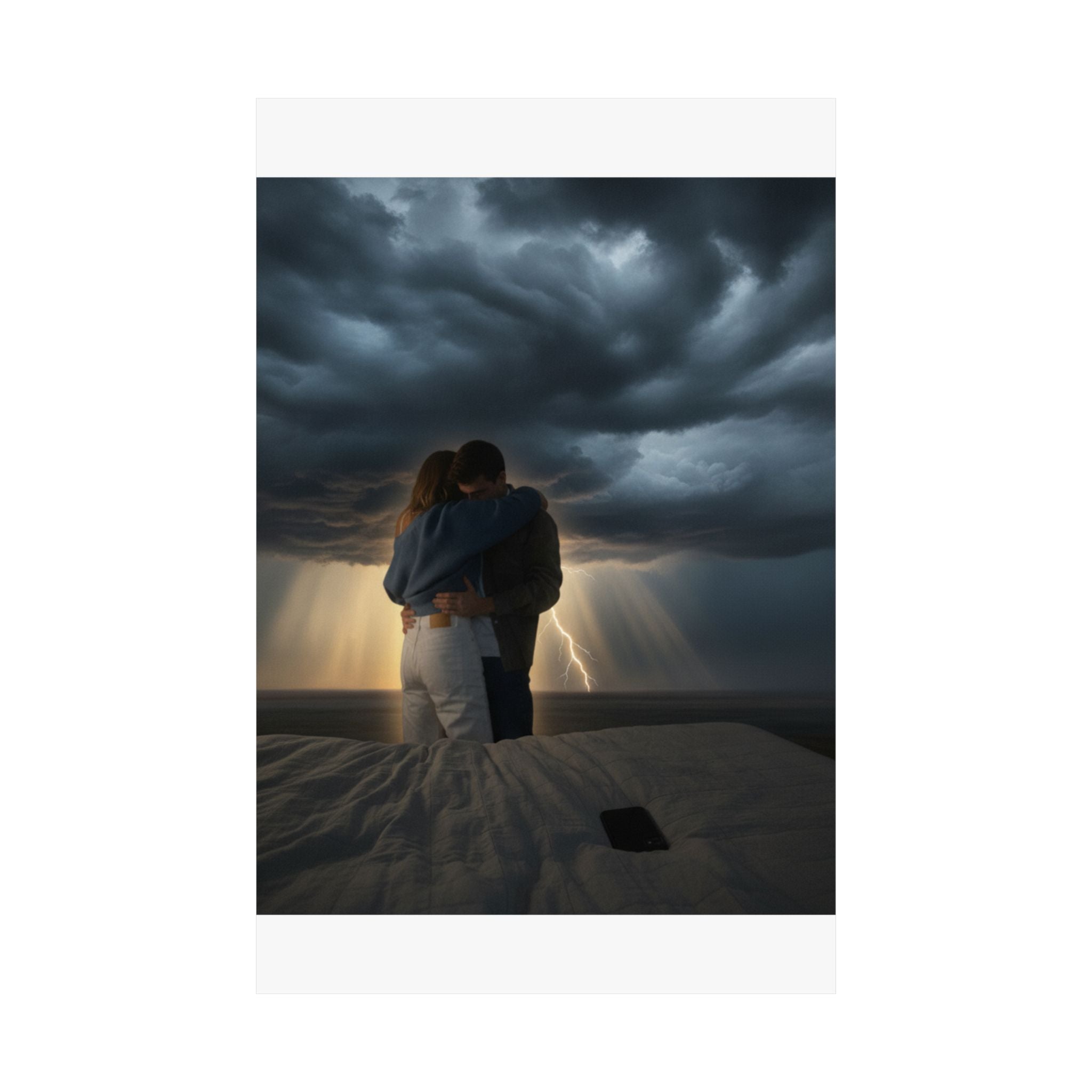 Dramatic Storm — Person — Matte Poster
