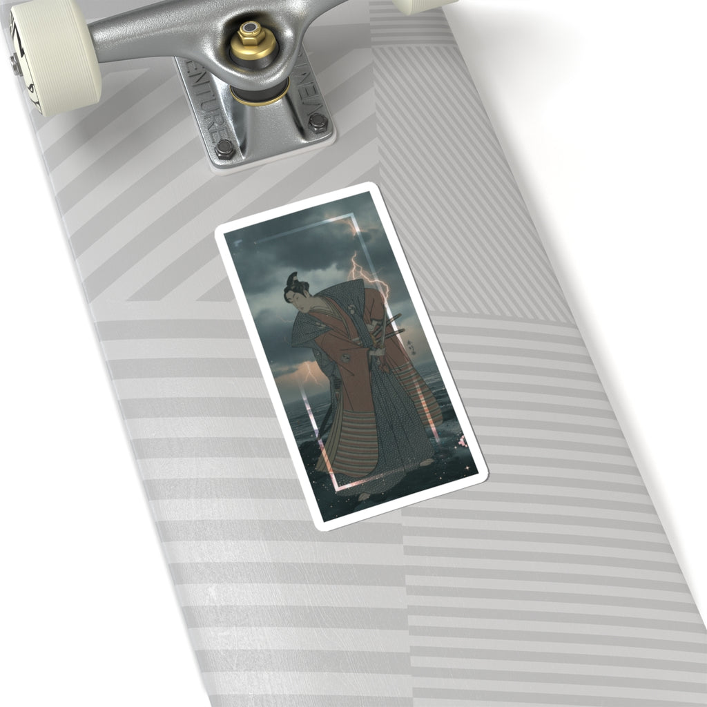 Dramatic Storm — The Third Segawa Kikunojo In The Role Of Oboshi Rikiya — Kiss-Cut Sticker