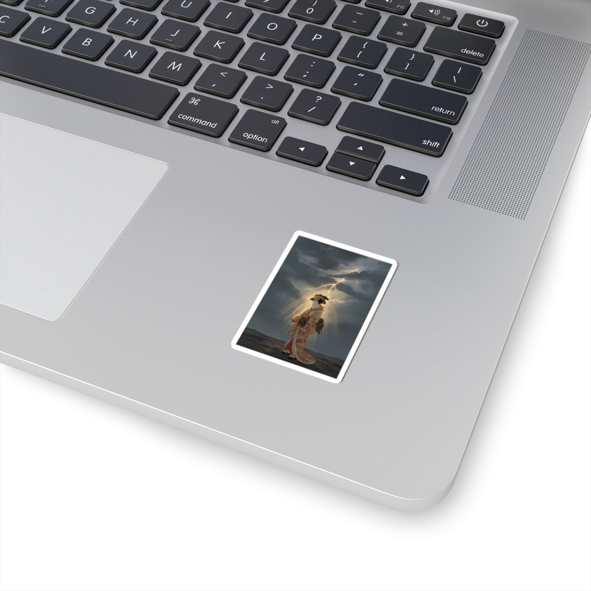 Dramatic Storm — Nakayama Tomisaburō As Miyagino In The Play "Katakiuchi Noriyaibanashi" — Kiss-Cut Sticker