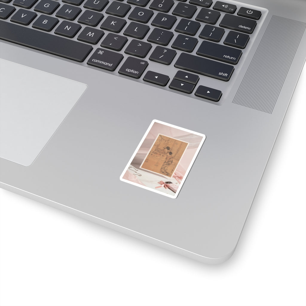 Product Marketing — The Lady Of Rokujo Being Visited By The Princess Aoi — Kiss-Cut Sticker