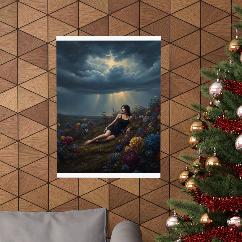 Dramatic Storm — Person — Matte Poster
