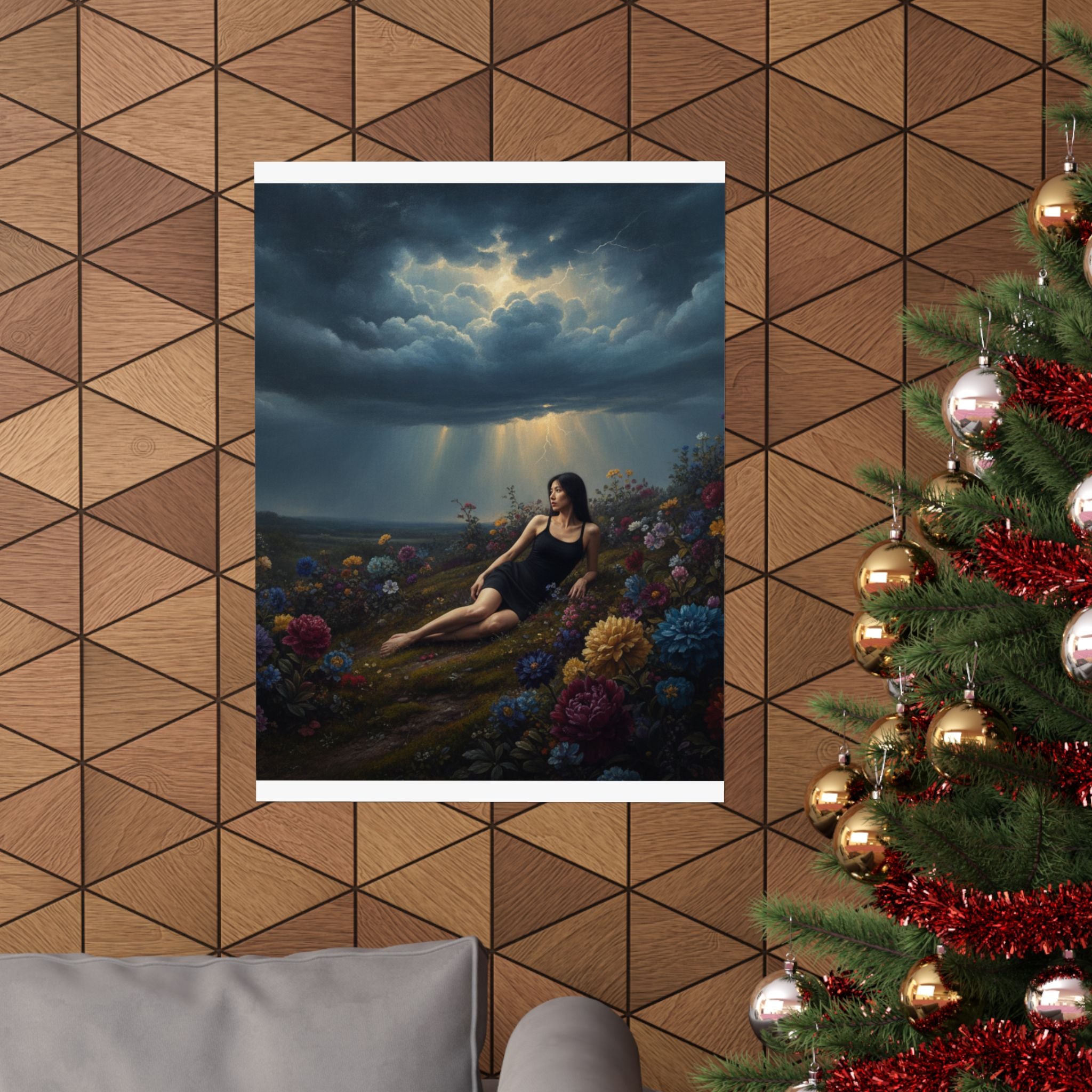 Dramatic Storm — Person — Matte Poster