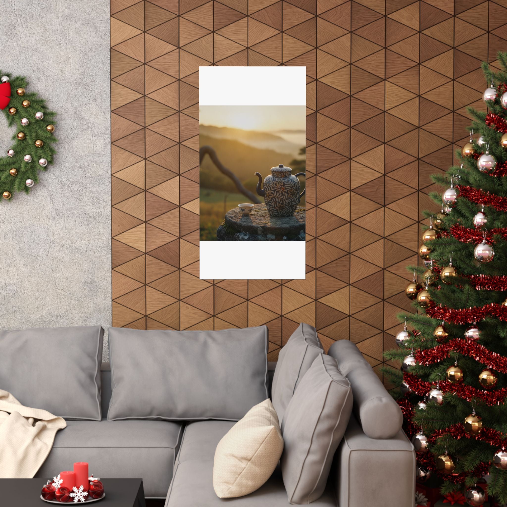 Scenic Nature — Wine Pot And Cup — Matte Poster