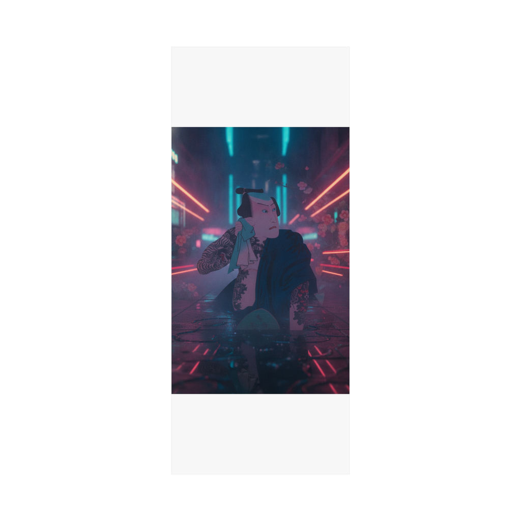 Neon Noir — The Actor Kawarazaki Gonjūrō I As Ude No Kisaburō, Likened To Wu Song The Asceti — Matte Poster