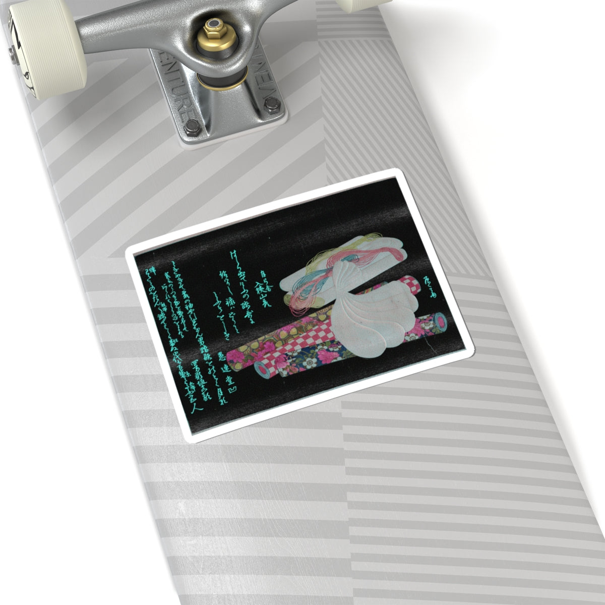 Glitch Culture — Rolls Of Cloth, Cotton And Yarn — Kiss-Cut Sticker