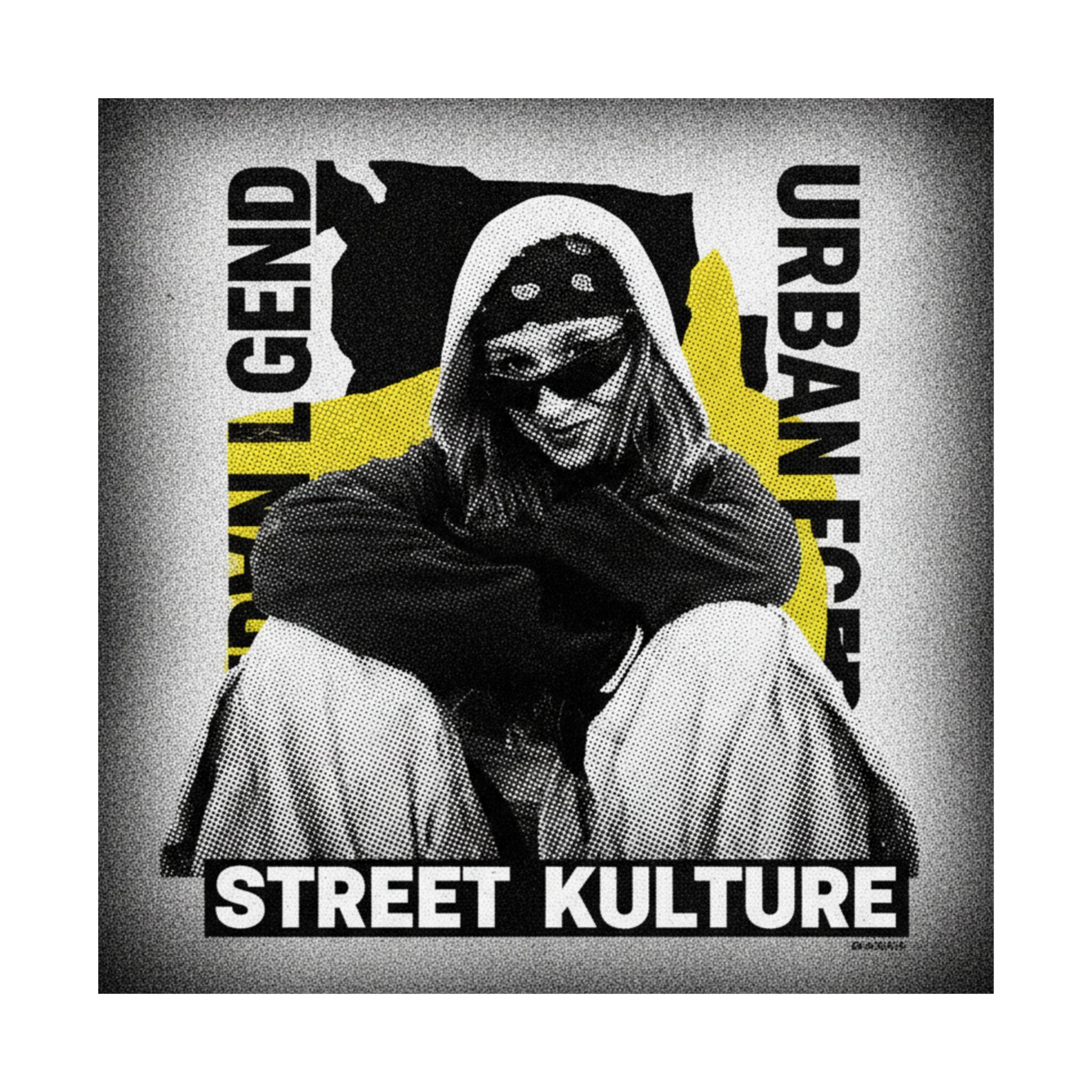 Streetwear Collage — Person — Matte Poster