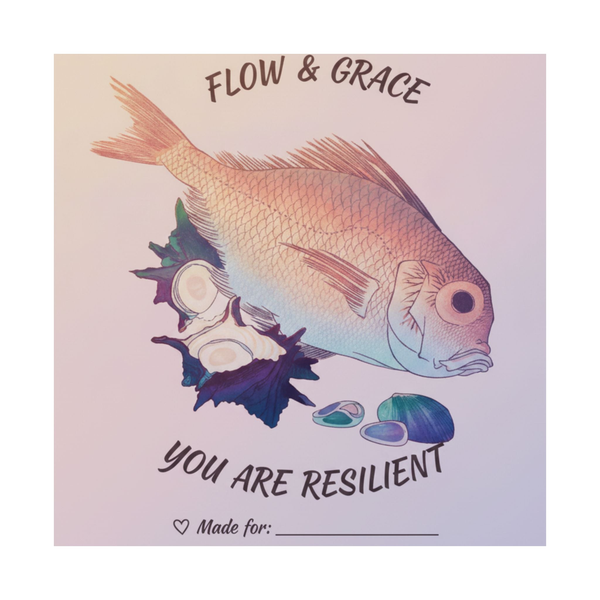 Affirmation — Tai Fish And Top-Shells — Matte Poster