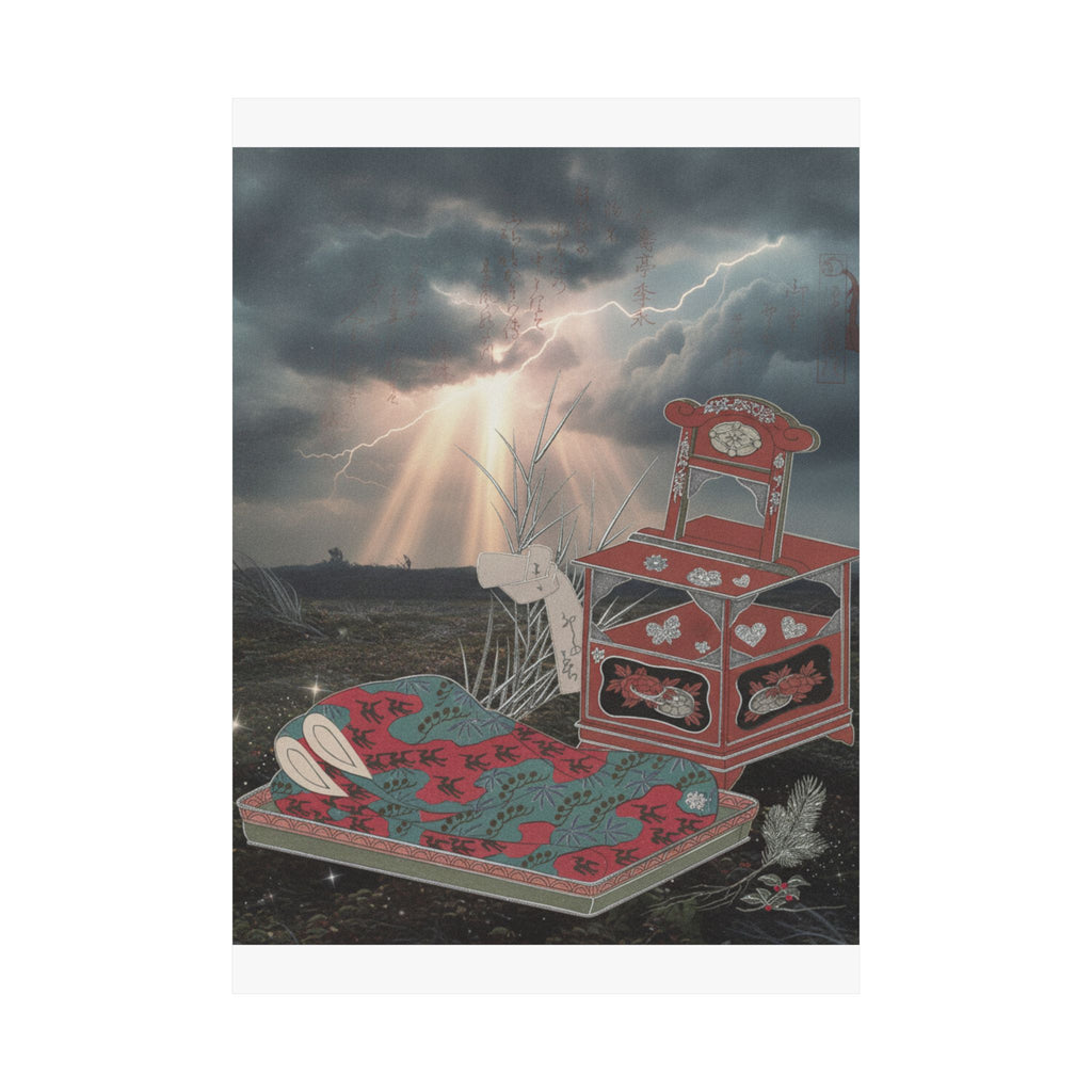 Dramatic Storm — Cabinet For The Toilet And Bed-Clothes — Matte Poster