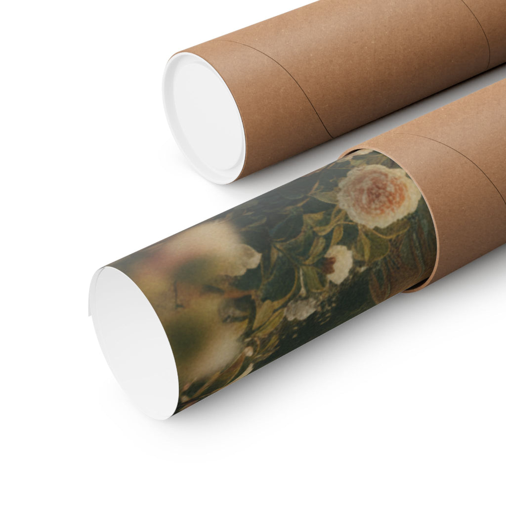 Scenic Nature — Courtesan With Book And Hair-Pin — Matte Poster