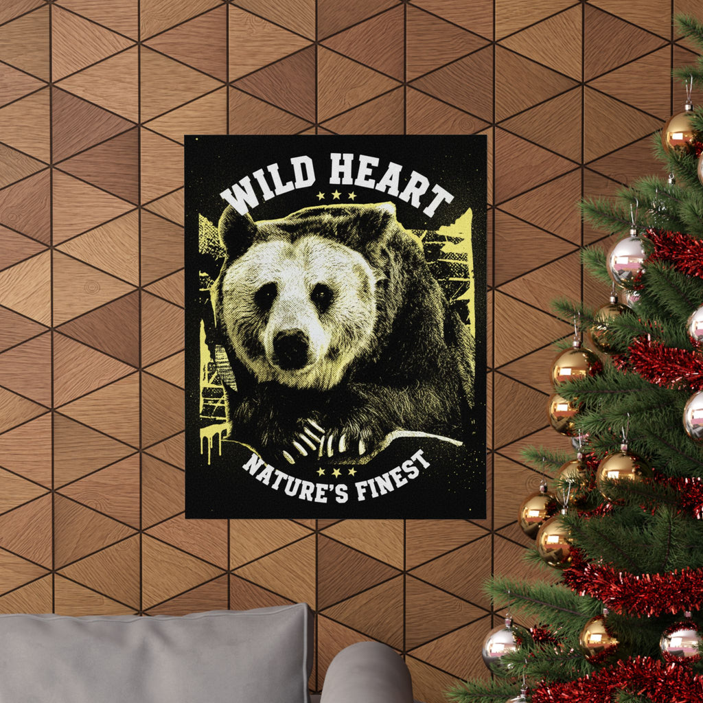 Streetwear Collage — Bear — Matte Poster