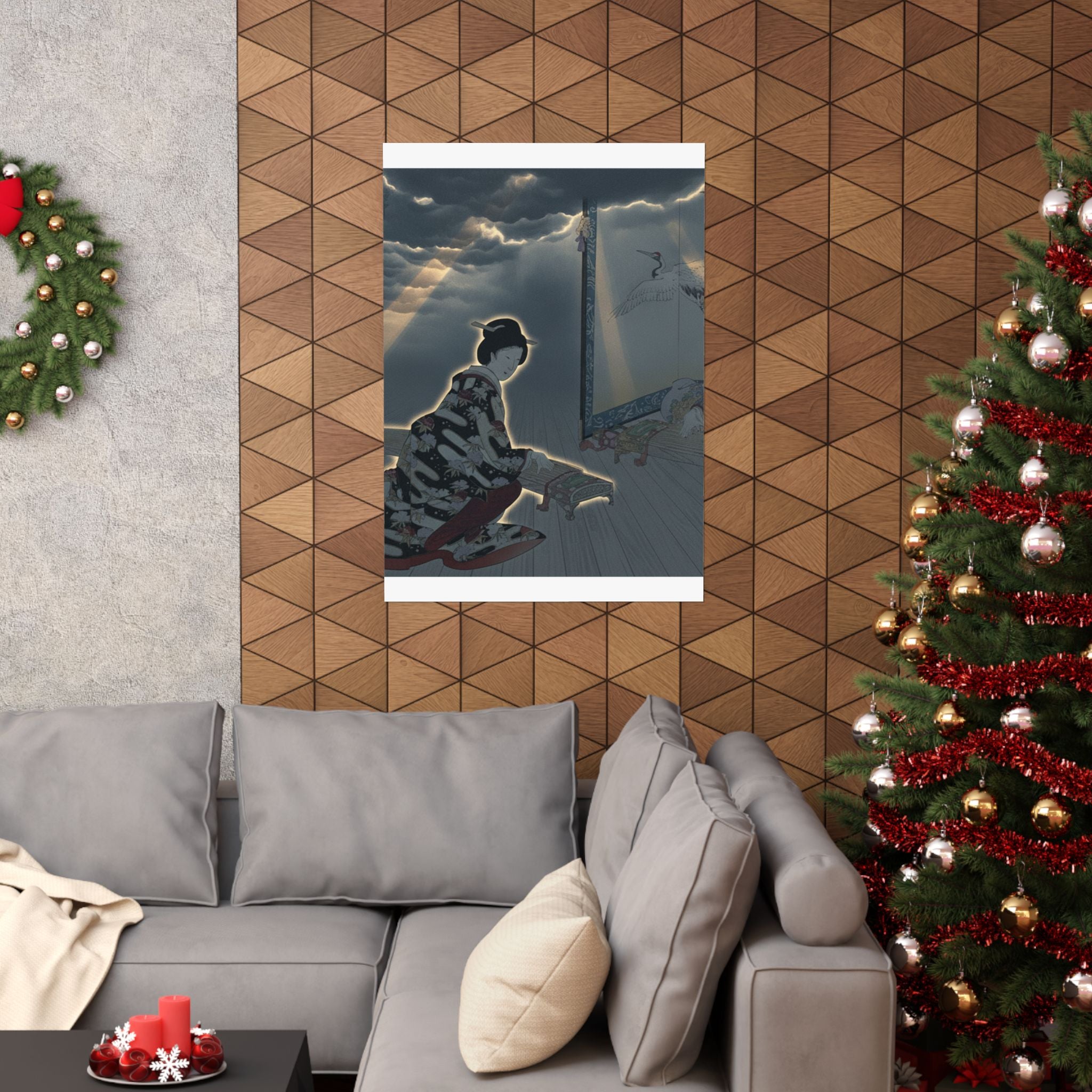 Dramatic Storm — Chiyoda Castle (Album Of Women) — Matte Poster