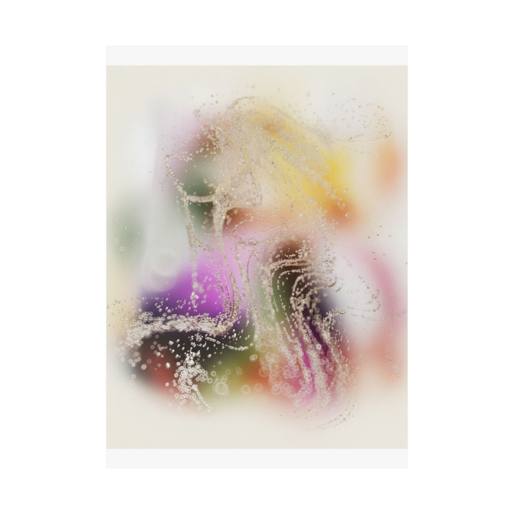 Dreamy Blurred Colour Cloud Abstract Art Poster