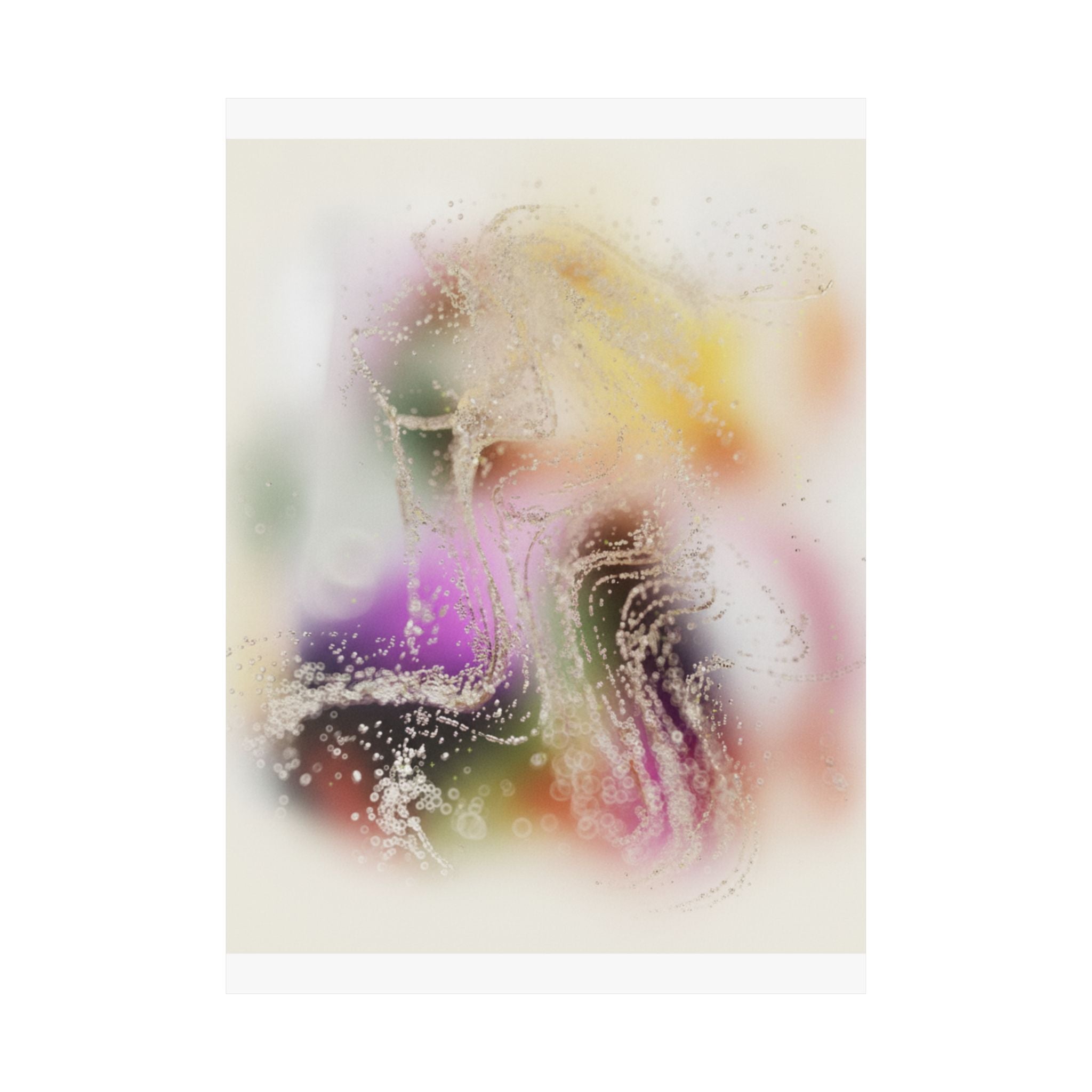 Dreamy Blurred Colour Cloud Abstract Art Poster