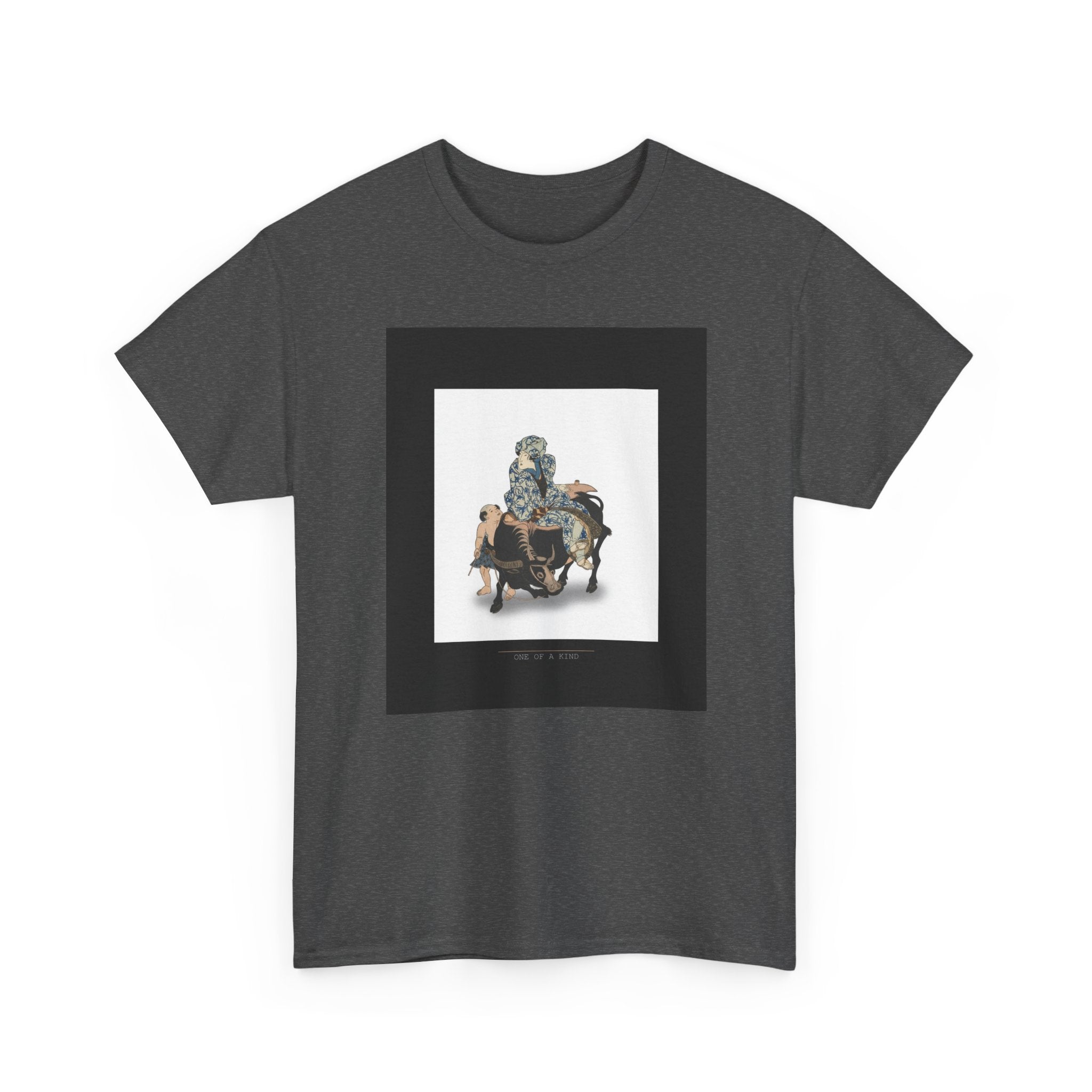 CITY NEVER SLEEPS | Roshungi (Chinese, Lu Zhunyi) As A Woman With A Pipe Riding On A Buffalo Graphic Tee — Graphic Tee