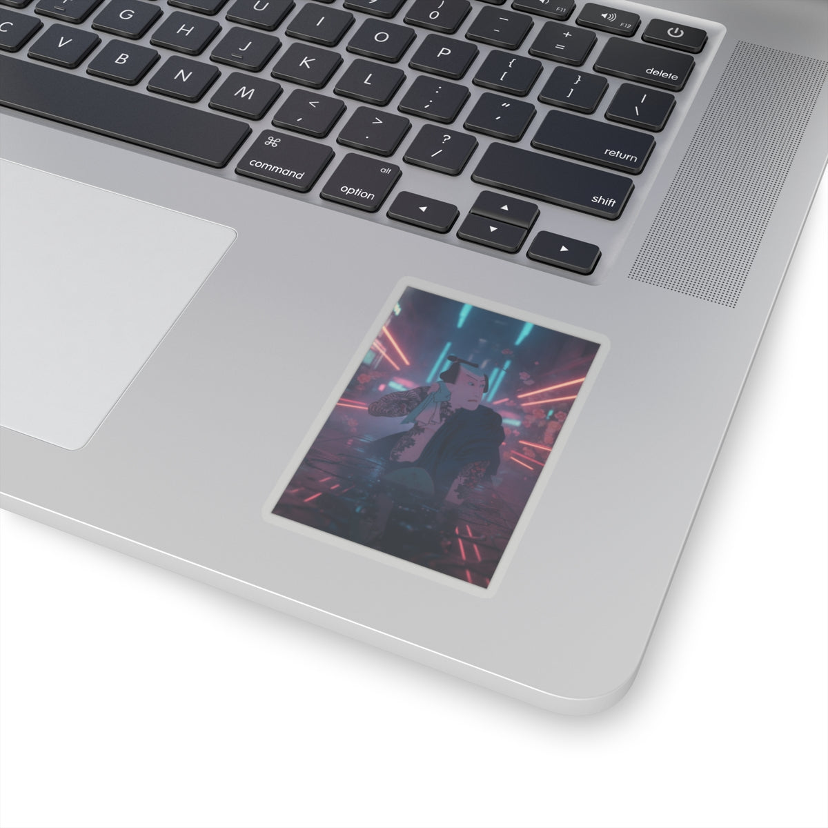 Neon Noir — The Actor Kawarazaki Gonjūrō I As Ude No Kisaburō, Likened To Wu Song The Asceti — Kiss-Cut Sticker