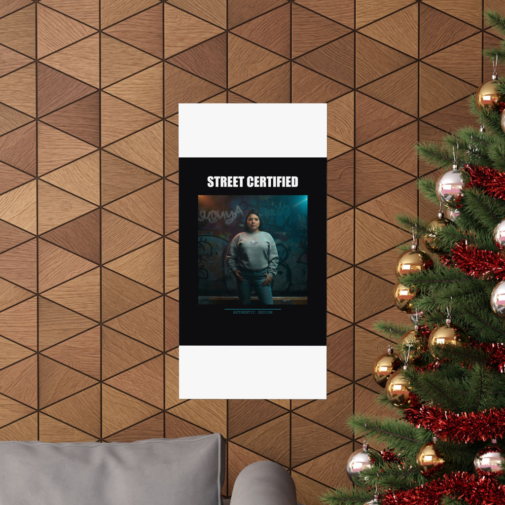 Street Certified Graffiti Wall Portrait Matte Poster