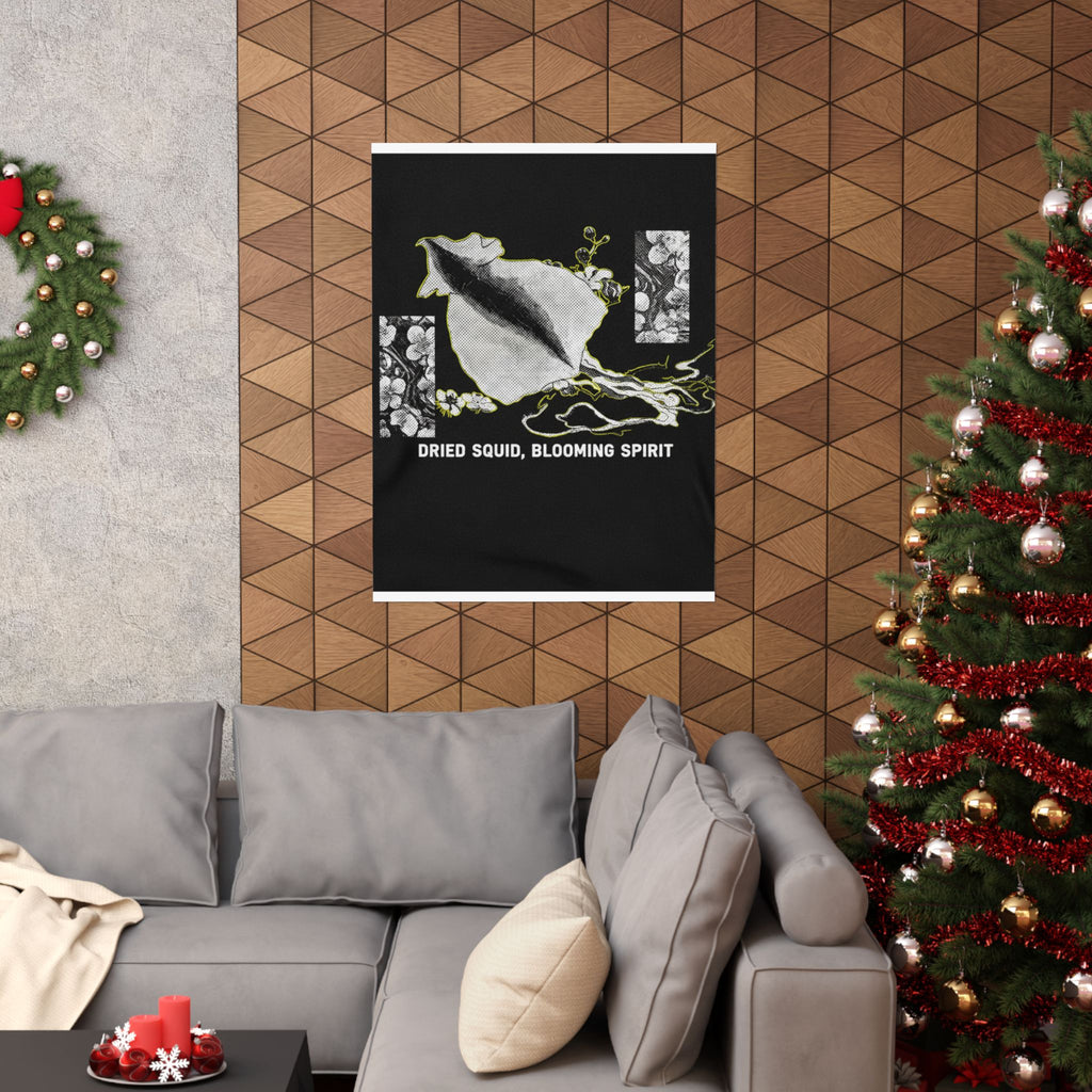 Streetwear Collage — Dried Cuttle-Fish And Plum Blossoms — Matte Poster