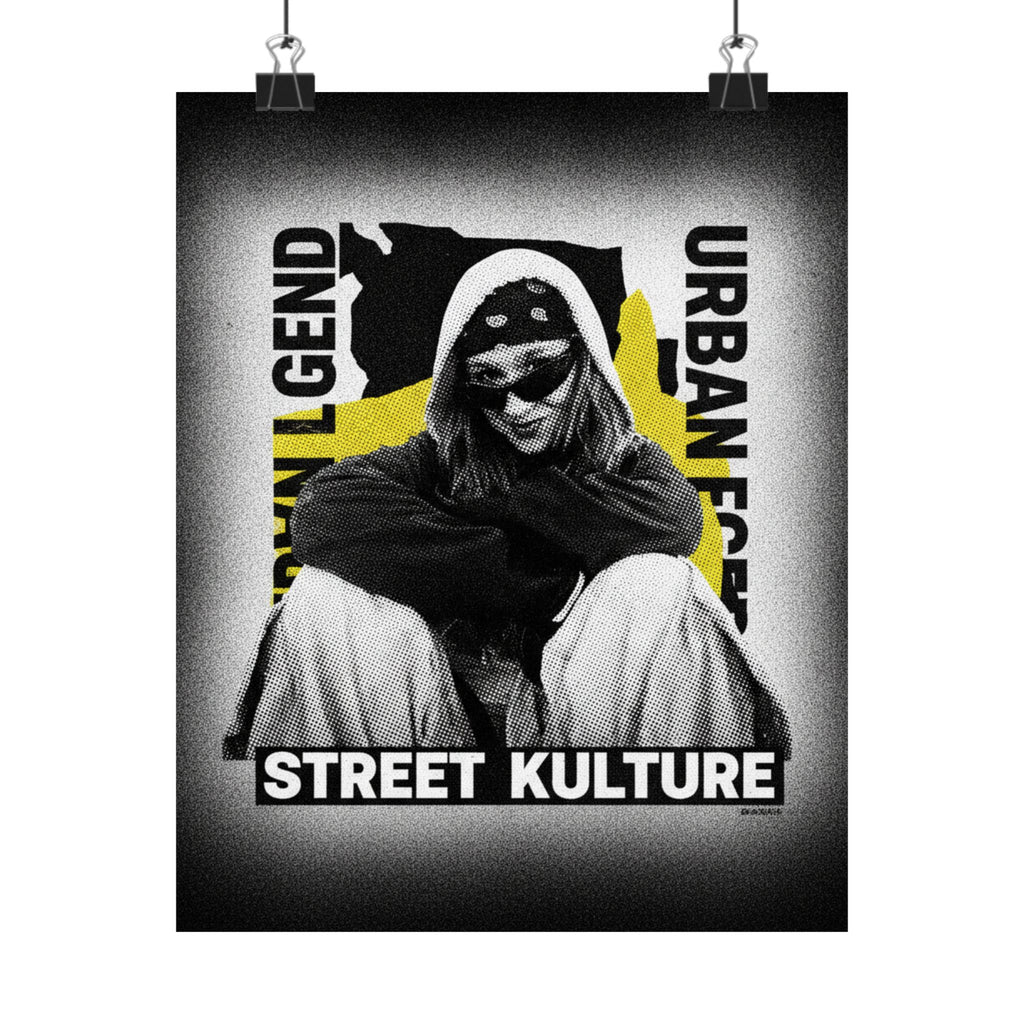 Streetwear Collage — Person — Matte Poster